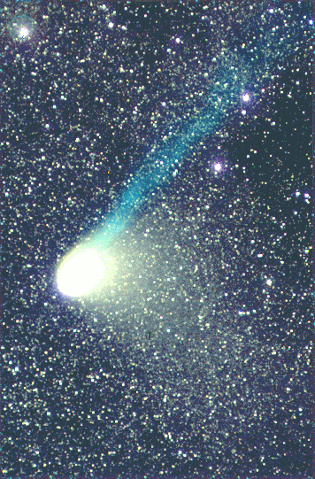 Comet Hale-Bopp Develops a Tail