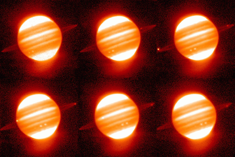 Running Red Rings Around Jupiter
Credit: