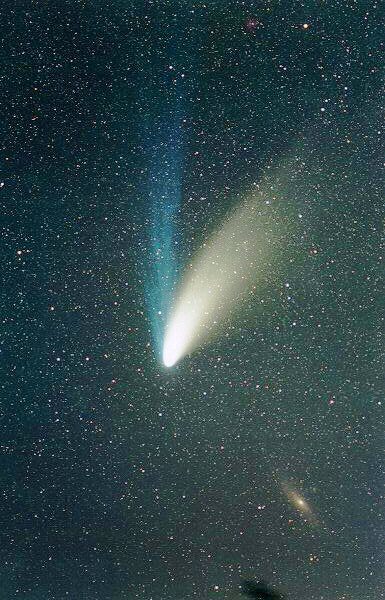 Hale-Bopp and Andromeda 
Credit and Copyright: