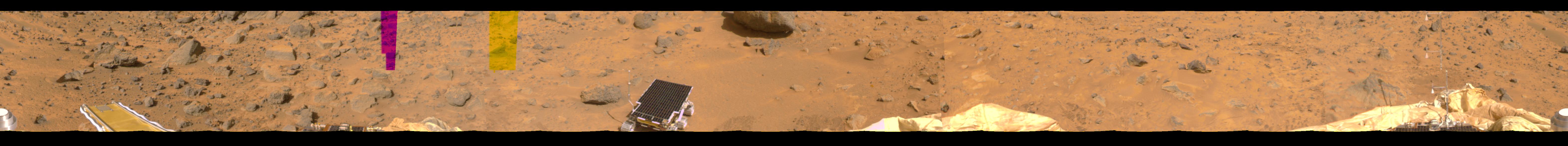 Sol 4: Mars Color Panorama