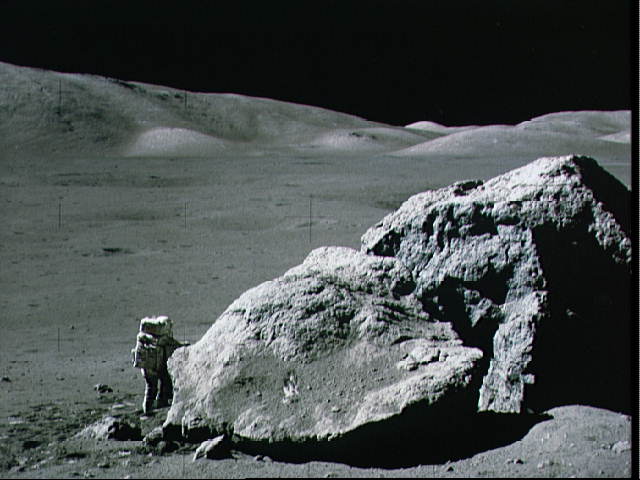 Apollo 17: Boulder on the Moon