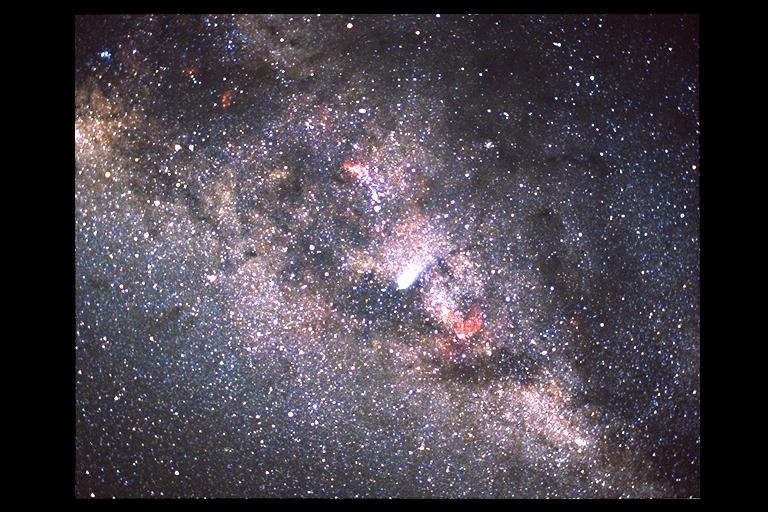 Comet Halley and the Milky Way