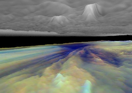 3-D View Of Jupiter's Clouds