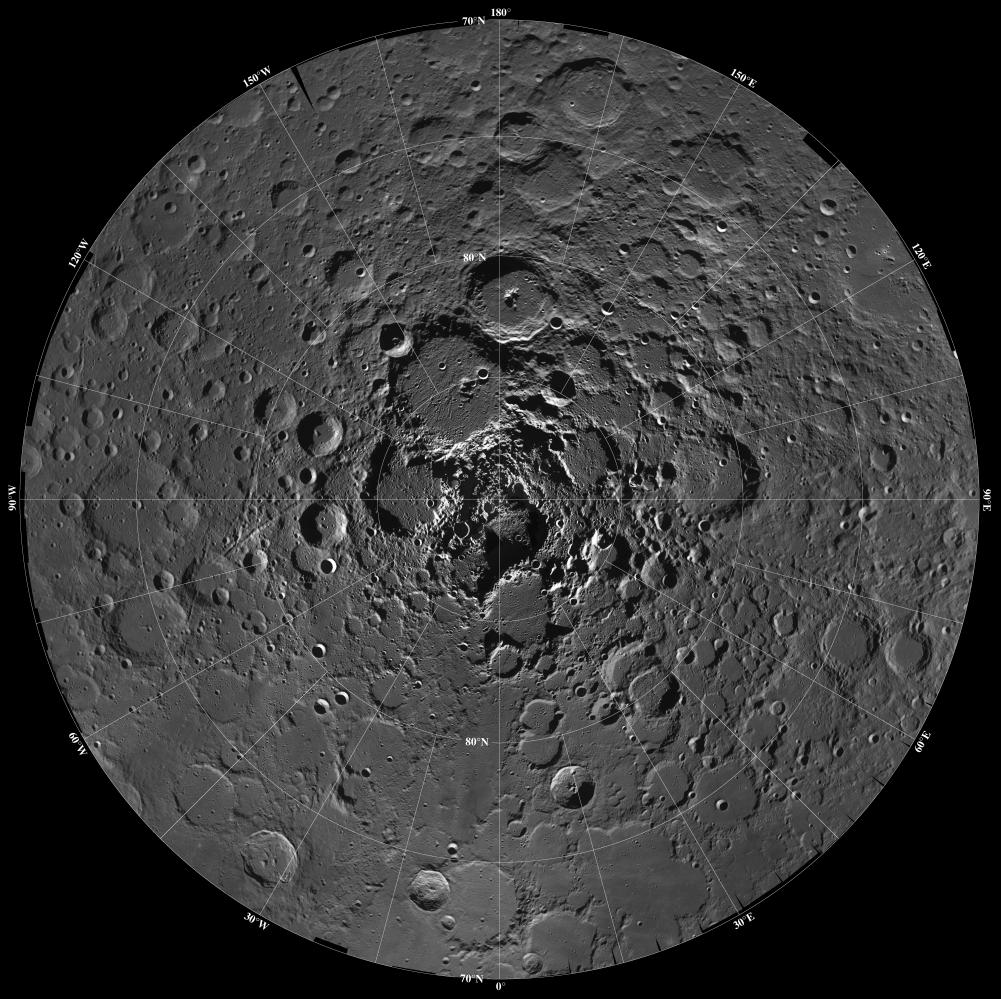 Water Ice At The Lunar Poles