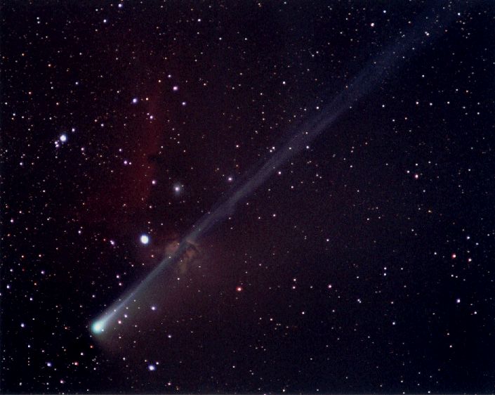 Comet SOHO and Nebulae in Orion