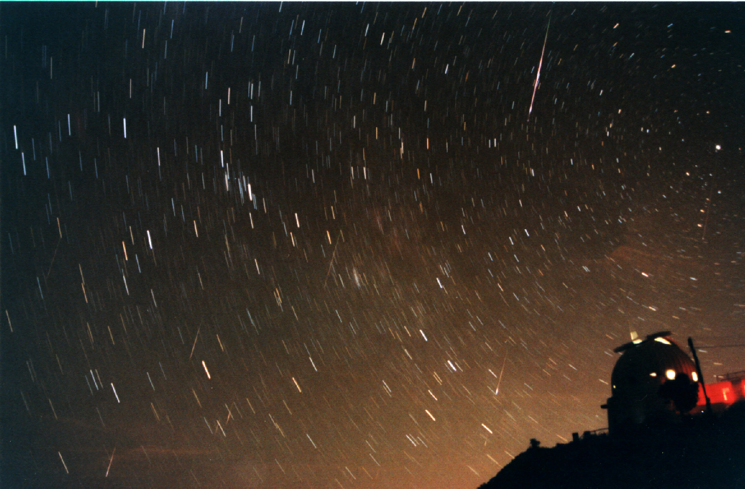 Seven Leonids Over Wise Observatory