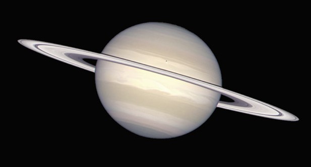 Natural Saturn On The Cassini Cruise