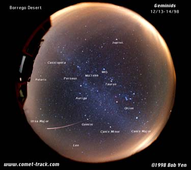 A Geminid From Gemini