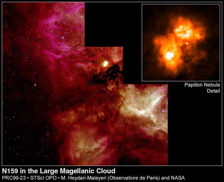 N159 and the Papillon Nebula