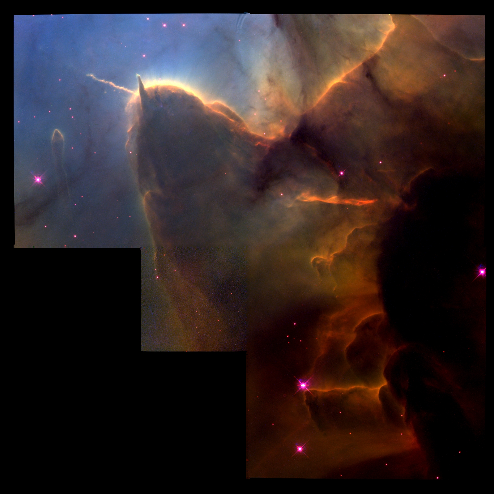 Trifid Pillars & Jets