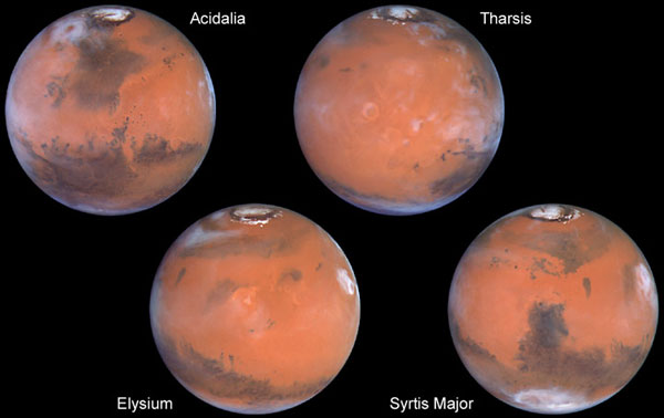 Four Faces of Mars