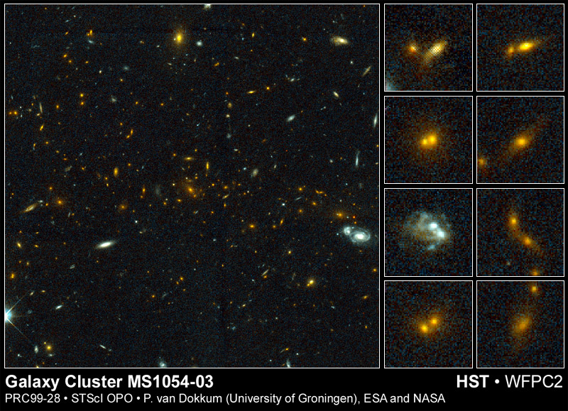 Cosmic Collisions in a Galaxy Cluster
