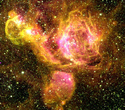 A Star Forming Region in the LMC