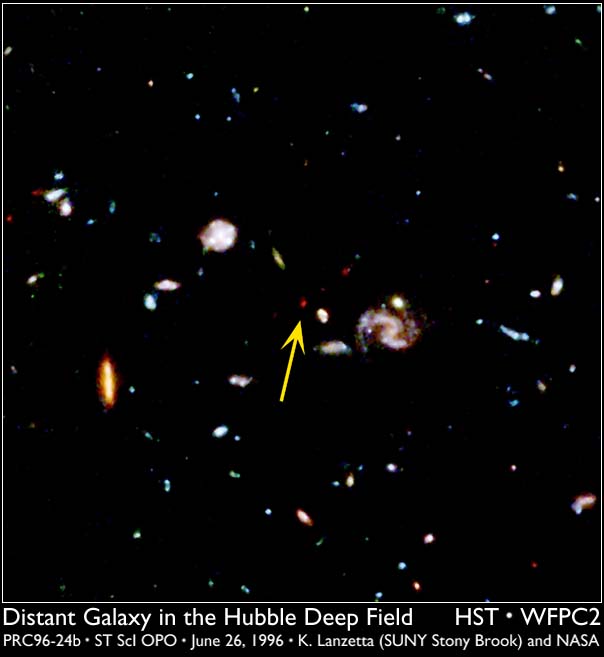 A Distant Galaxy in the Deep Field