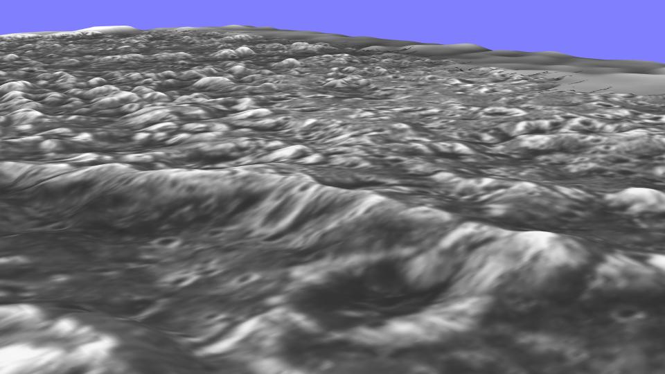 A Flyby View of Ganymede