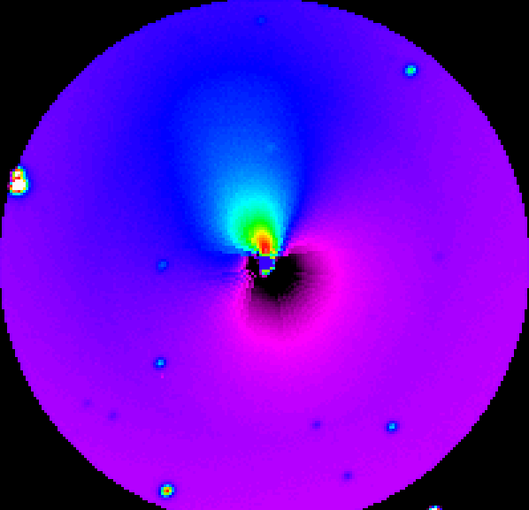 A Dust Jet From Hale-Bopp