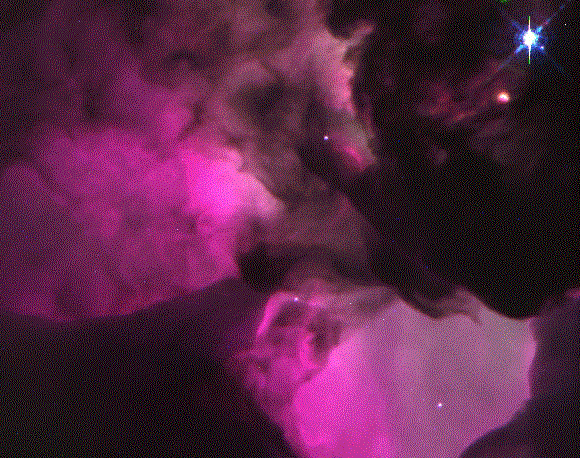 A Close-Up of the Lagoon's Hourglass