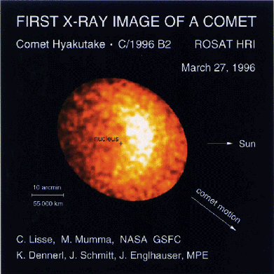 Unexpected X-rays from Comet Hyakutake