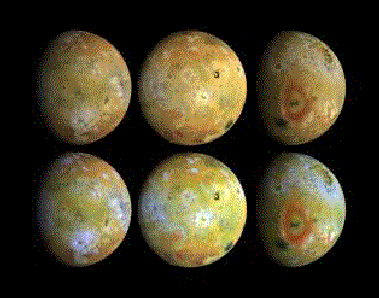 Three Views of Jupiter's Io
Credit: