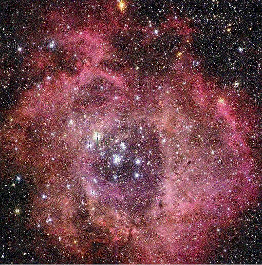 Star Cluster in the Rosette Nebula